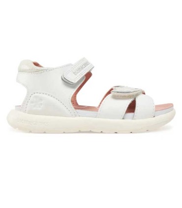 Sandalia Biomecanics Blanca y Plata con Estrellas