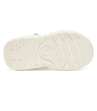 Sandalia Biomecanics Blanca y Plata con Estrellas