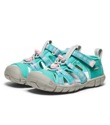Keen Little Kids' Seacamp II Bright Aqua / Pink