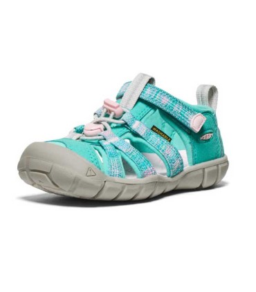 Keen Little Kids' Seacamp II Bright Aqua / Pink