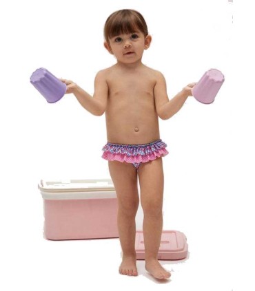 Bañador Culetín Bebé Pequeñas Flores Ysabel Mora