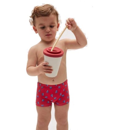 Bañador Bóxer con Estampado de Pulpos Ysabel Mora