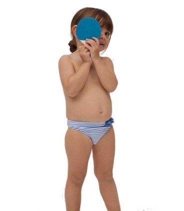 Bañador Culetín Bebé Rayas Azules Ysabel Mora