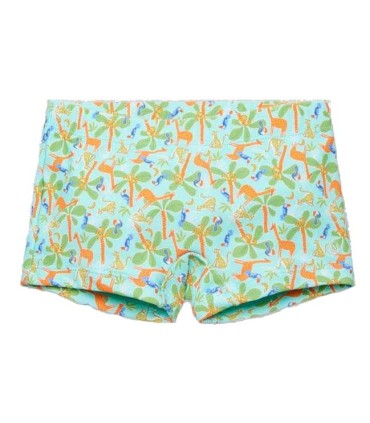 Bañador Bóxer Con Estampado de Peces Ysabel Mora