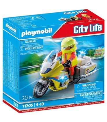 Moto de Emergencias Con Luz Playmobil 71205