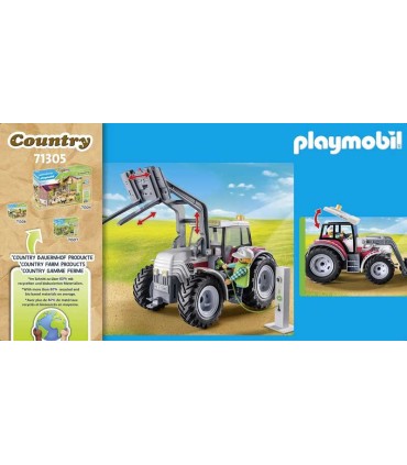 Tractor Grande Con Accesorios Playmobil 71305