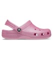 Zueco Crocs Classic Clog Pink Tweed Glitter