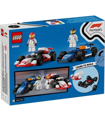 Coches De F1 Williams Racing y Haas F1 Lego 60464