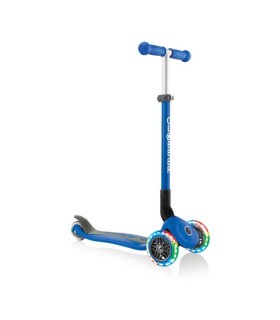 Patinete Globber Primo Lights Azul Plegable