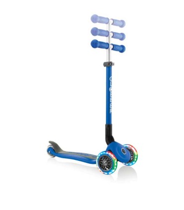 Patinete Globber Primo Lights Azul Plegable