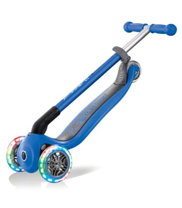 Patinete Globber Primo Lights Azul Plegable