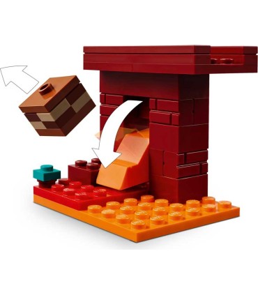 La Batalla De Lava del Inframundo Lego Minecraft 21266