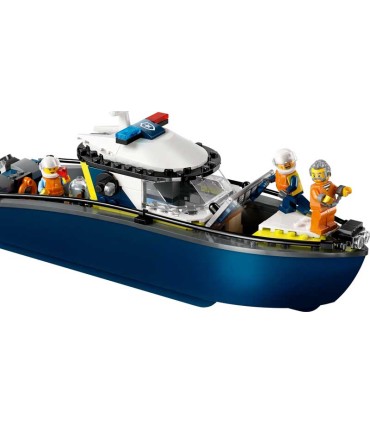 Persecución En Barco De Policía Lego City 60456