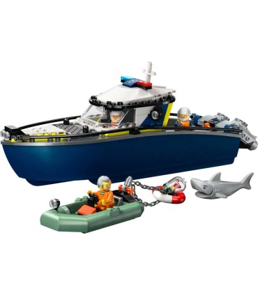 Persecución En Barco De Policía Lego City 60456