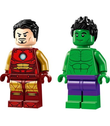 Iron Man Con Moto Y Hulk Lego Marvel 76287
