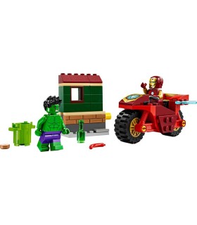 Iron Man Con Moto Y Hulk Lego Marvel 76287