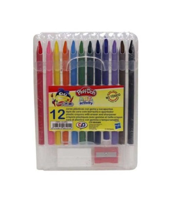 Ceras Plásticas Borrables Play-Doh 12 Unidades