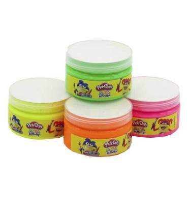 Pintura de Dedos Fluorescente 4 Botes 70 ml Play-Doh