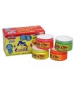 Pintura de Dedos Fluorescente 4 Botes 70 ml Play-Doh
