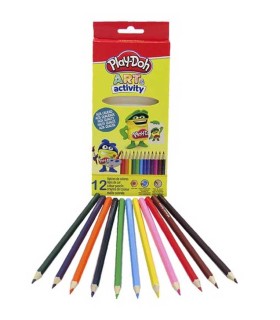 24 Lápices de Colores en Tubo Play-Doh