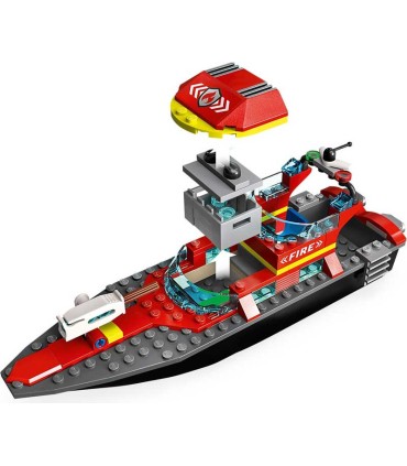 Lancha De Rescate De Bomberos Lego City 60373