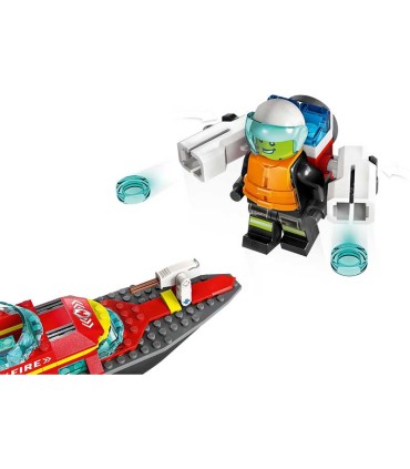 Lancha De Rescate De Bomberos Lego City 60373
