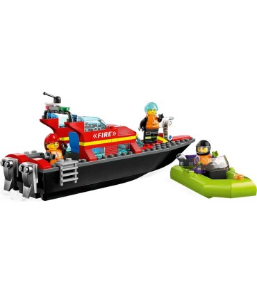 Lancha De Rescate De Bomberos Lego City 60373