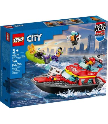 Lancha De Rescate De Bomberos Lego City 60373