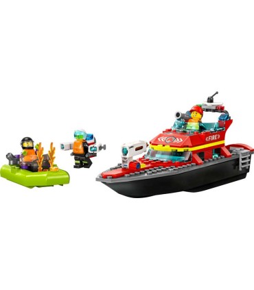 Lancha De Rescate De Bomberos Lego City 60373