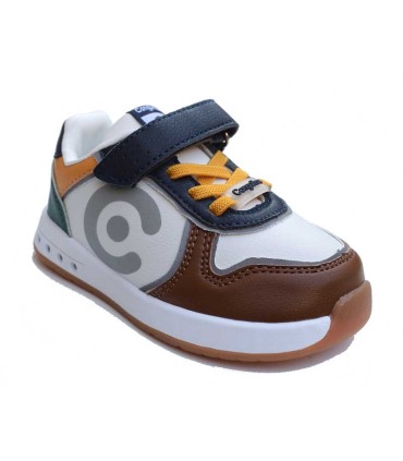 Deportiva Conguitos Goflex Blanco y Azul con Luces