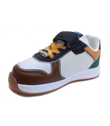 Deportiva Conguitos Goflex Blanco y Azul con Luces