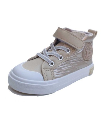 Botín Alto Osito Goflex Dorado