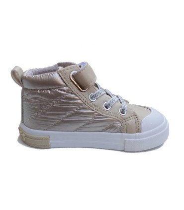 Botín Alto Osito Goflex Dorado