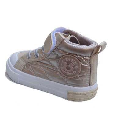 Botín Alto Osito Goflex Dorado