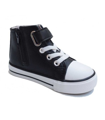 Botín Alto Osito Goflex Negra