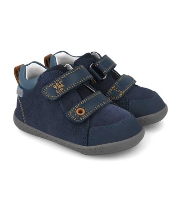 Botín Blandito Serraje Garvalín Azul