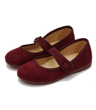 Merceditas Batilas Botón Burdeos