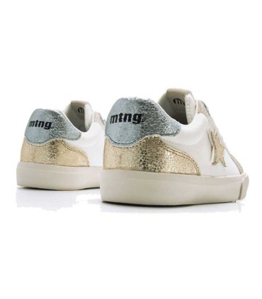 Zapatillas Niña Mustang Emi Blanco / Metal / Beige