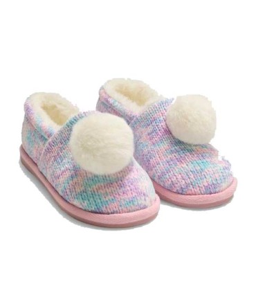 Zapatillas Ysabel Mora Coloridas Con Pompón