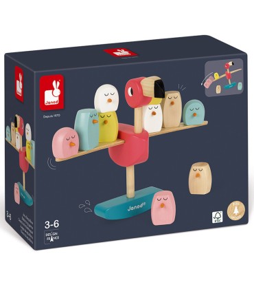 Juego de equilibrio Flamenco Rosa Janod