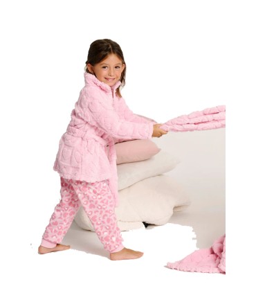 Bata Invierno Niña Muydemi Rosa Corazones