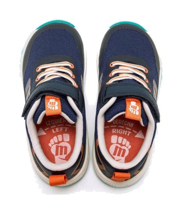 Deportiva Mustang Free Azul Naranja