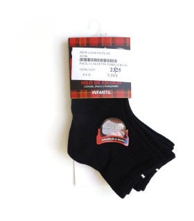 Ysabel mora pack 3 calcetines negros